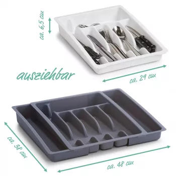 Zeller 24887 portaposate, plastica, grigio