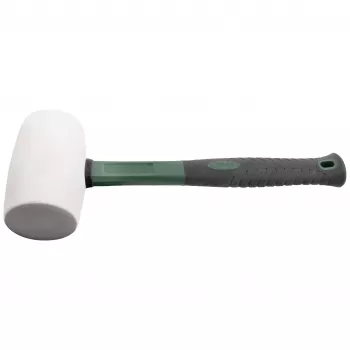 BRÜDER MANNESMANN mazzuolo in gomma 700 g, testa in gomma naturale, manico in fibra di vetro nero/verde, 1 pezzo (M76570)