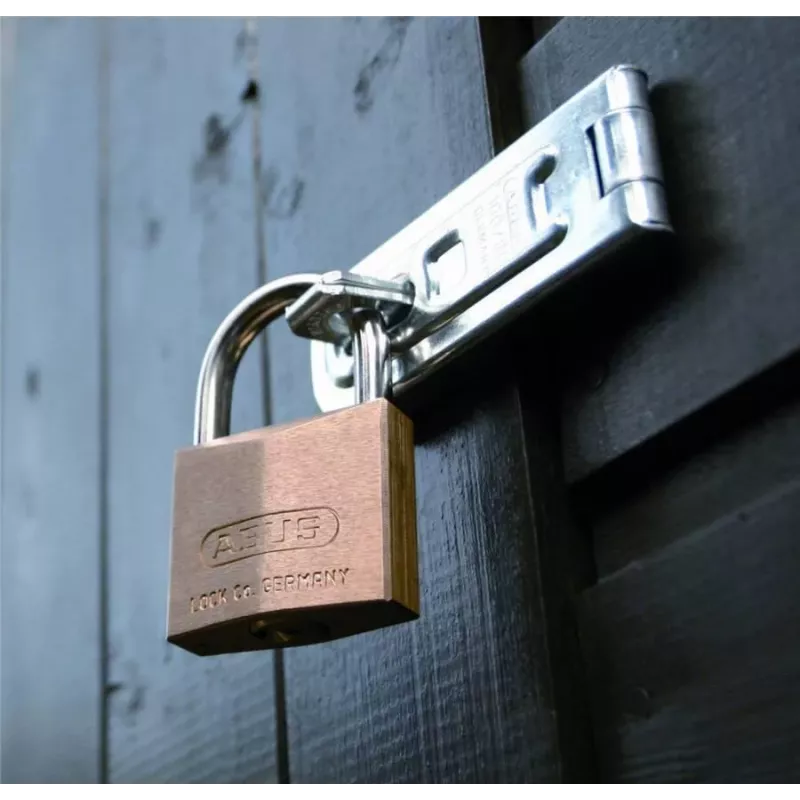 ABUS 85/40 lucchetto in ottone con archetto in acciaio temprato, 40 mm, chiave unica, 2 chiavi 806308
