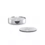 Zeller Present set sottobicchieri in acciaio inox, argento, 7 pezzi, 10 cm 27239