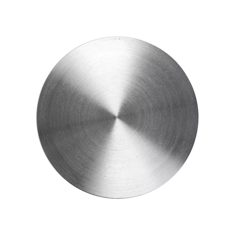 Zeller Present set sottobicchieri in acciaio inox, argento, 7 pezzi, 10 cm 27239