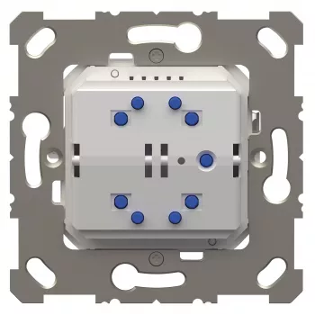 Theben KNX RF pulsante con attuatore di commutazione a 1 canale, funzione 2/4, bianco 4941655