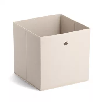 ZELLER scatola contenitore in tessuto non tessuto beige 27L cubo pieghevole 14111