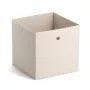 ZELLER scatola contenitore in tessuto non tessuto beige 27L cubo pieghevole 14111