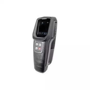 BRÜDER MANNESMANN M99945 rilevatore multifunzione per legno, metallo, linee in tensione e temperatura, nero
