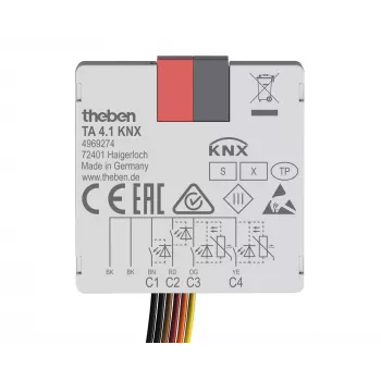 Theben KNX interfaccia pulsante ingresso binario 4 canali TA 4.1 KNX (4969274)