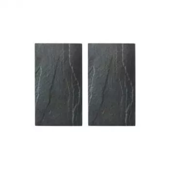 ZELLER Copri piano cottura e tagliere set da 2 effetto bambù vetro temperato 52x30 cm 26258