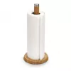 ZELLER portarotolo da cucina in bambù a supporto, naturale, portarotolo freestanding 25283