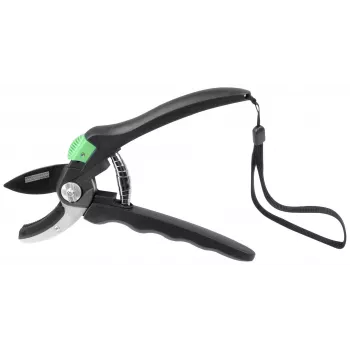 BRÜDER MANNESMANN cesoie da potatura ad incudine M63100, nero/verde, lama antiaderente, capacità di taglio 20 mm