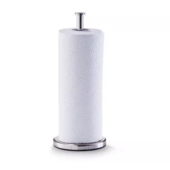 ZELLER Maila portarotolo da cucina in acciaio inox con rotolo, argento 27242
