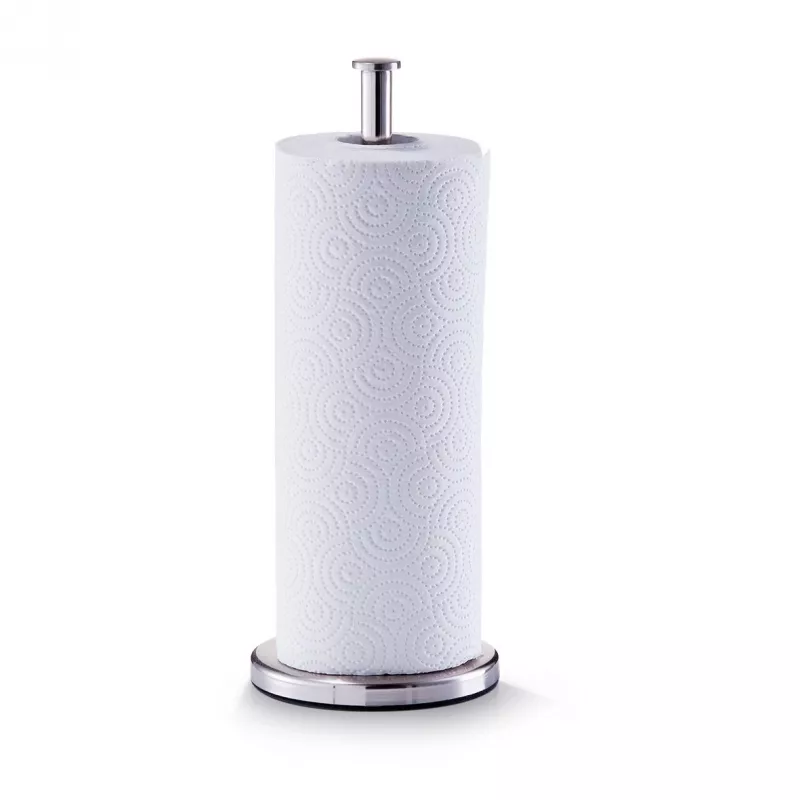 ZELLER Maila portarotolo da cucina in acciaio inox con rotolo, argento 27242