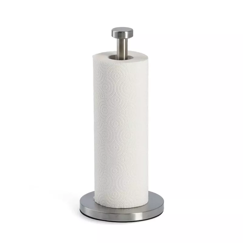 ZELLER Maila portarotolo da cucina in acciaio inox con rotolo, argento 27242