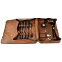 BRÜDER MANNESMANN M29048 set di 24 utensili in borsa in vera pelle