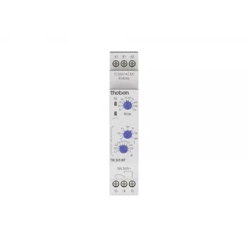 Theben TM 345 MF relè temporizzatore elettronico, 10 modalità operative, 12-240 V AC/DC, 16 A, guida DIN 3450733