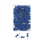 WEDO puntine blu 100 pz. spessore ago 12 mm diametro testa 10 mm in scatola in plastica trasparente 54 203