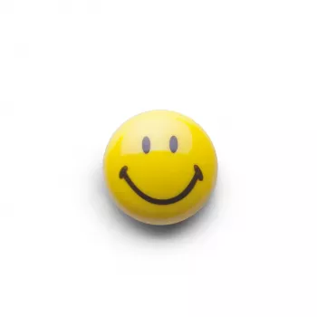 Zeller Smiley set di calamite 6 pezzi 3 cm giallo 11204