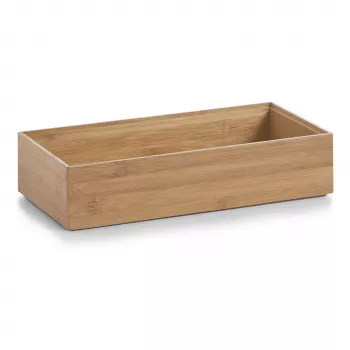 Zeller Present scatola organizer in bambù naturale 30 x 15 x 7 cm 13333
