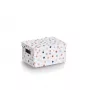 Zeller scatola contenitore Dots bianca con pois 18,0 cm x 25,0 cm 14474
