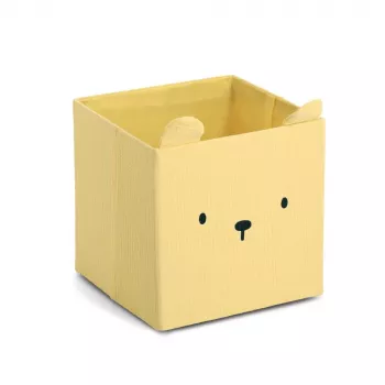 Zeller scatola contenitore Bear gialla 28 x 28 x 28 cm 14491