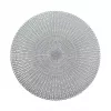 Zeller set da 6 tovagliette argentate con incavi (27002)