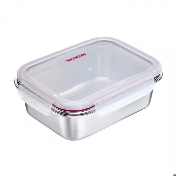Westmark Rondo contenitore in acciaio inox per la conservazione degli alimenti, 1,3 L, argento 23682270