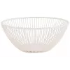APS SVART Cestino portapane e portafrutta rotondo, 200 mm, metallo bianco 30426