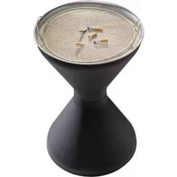 APS DIABOLO 574 Posacenere in acciaio zincato, 60 cm di altezza, 40 cm di diametro, 1,5 kg di sabbia inclusi