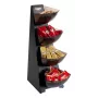 APS MULTI RACK Distributore di porzioni a 4 livelli, acciaio inox nero, 4 contenitori 11414