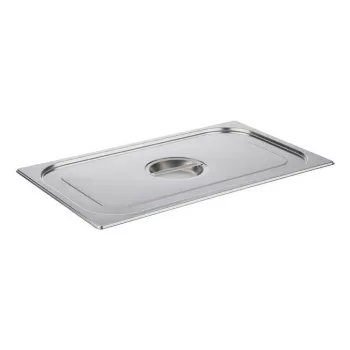 APS coperchio GN 1/1 530 x 325 x 30 mm acciaio inox, senza incavo per mestolo, lavabile in lavastoviglie 81195