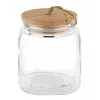 APS Woody barattolo in vetro per conserve 2L con coperchio in legno di acacia 82256