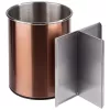 APS portaposate girevole, acciaio inox color rame, interno opaco, inserti rimovibili, 1 pezzo (11747)