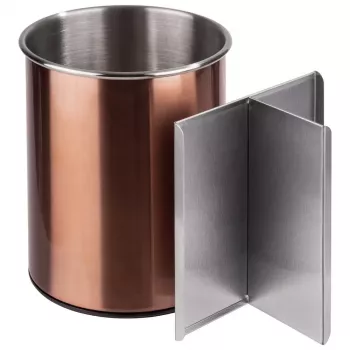 APS portaposate girevole, acciaio inox color rame, interno opaco, inserti rimovibili, 1 pezzo (11747)