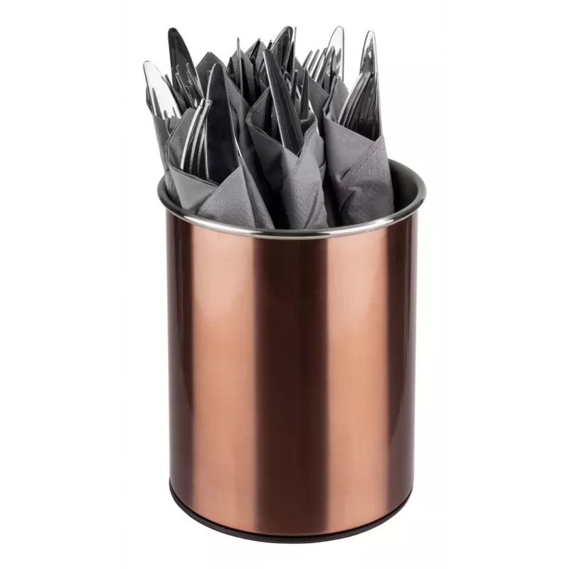 APS portaposate girevole, acciaio inox color rame, interno opaco, inserti rimovibili, 1 pezzo (11747)