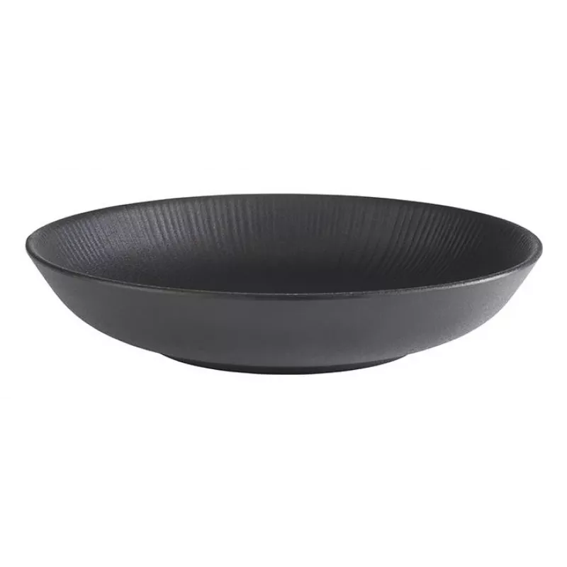 APS piatto fondo 225 mm nero melamina impilabile lavabile in lavastoviglie termoresistente 85060