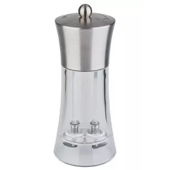 APS 40545 macina sale e pepe 2 in 1 18,5 cm acciaio inossidabile acrilico
