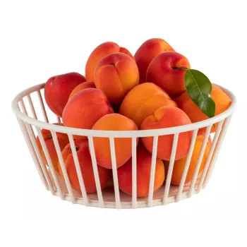 APS URBAN cesto rotondo per pane e frutta, metallo bianco, 170 mm 30430