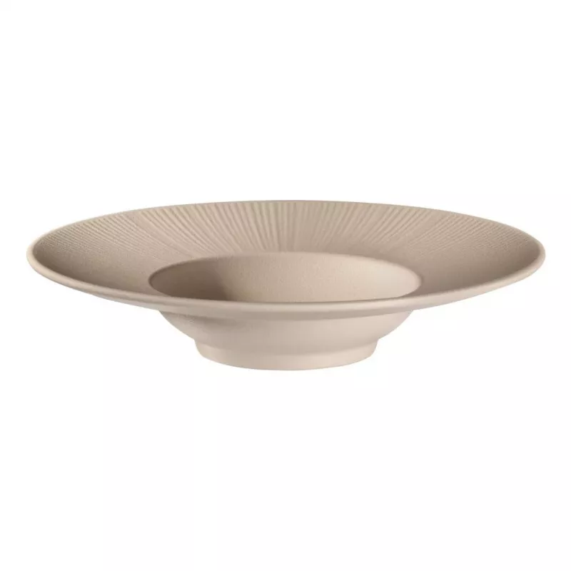 APS NERO piatto per pasta, 290 mm, melamina sabbia, impilabile, lavabile in lavastoviglie, resistente al calore (1 pz.) 85406