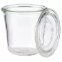 APS vaso Weck con coperchio, forma conica, 290 ml, set da 6 pezzi, diametro 90 mm, altezza 90 mm (82352)