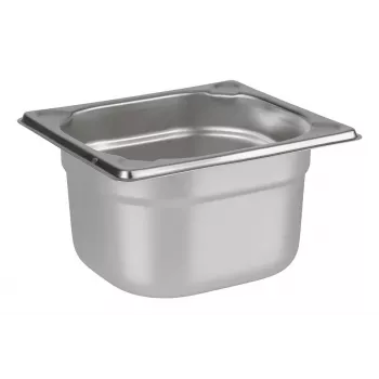 APS GN 1/6 contenitore 176 x 162 x 100 mm, acciaio inox cromo-nichel, lucidato elettroliticamente, 2,1 L 81604