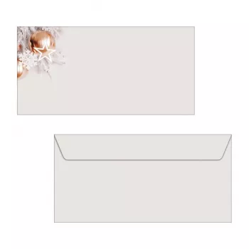 SIGEL DU429 buste natalizie color oro rosa DIN long, confezione da 50