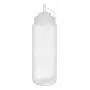 APS bottiglia spremi 1025 ml trasparente polietilene con tappo a vite e tappo di chiusura - 1 pezzo (93259)