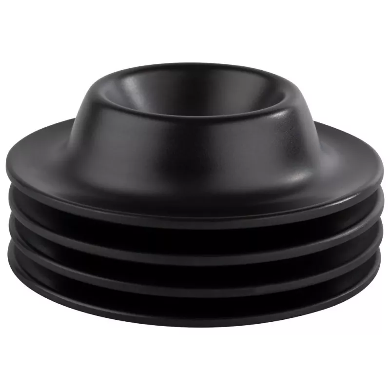 APS portauova, melamina, nero, set da 4, diametro 85 mm, altezza 20 mm, lavabile in lavastoviglie (83849)