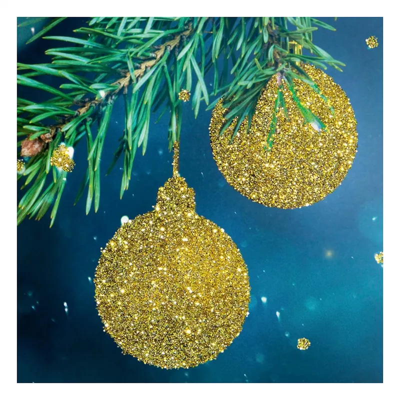 Sigel DS065 Biglietti di Natale Golden Glitter con buste, DIN A6, 10 pz.