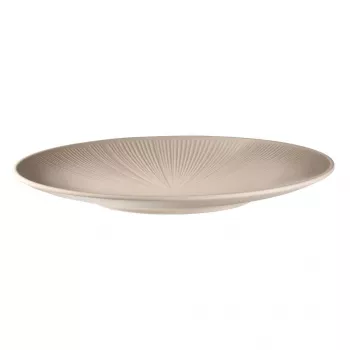 APS NERO piatto piano fondo sabbia melamina 330 mm impilabile lavabile in lavastoviglie resistente al calore (85405)