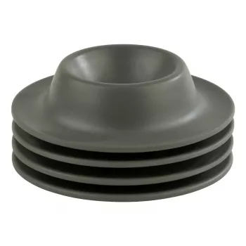 APS EGGY set portauova con 4 pezzi, melamina, grigio, diametro 85 mm, lavabile in lavastoviglie 85296