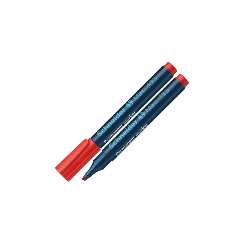 Schneider Maxx 133 punta a scalpello pennarello permanente rosso 113302