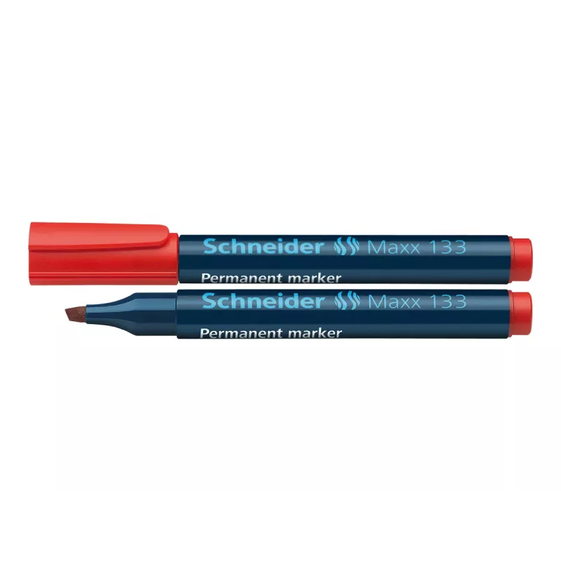 Schneider Maxx 133 punta a scalpello pennarello permanente rosso 113302