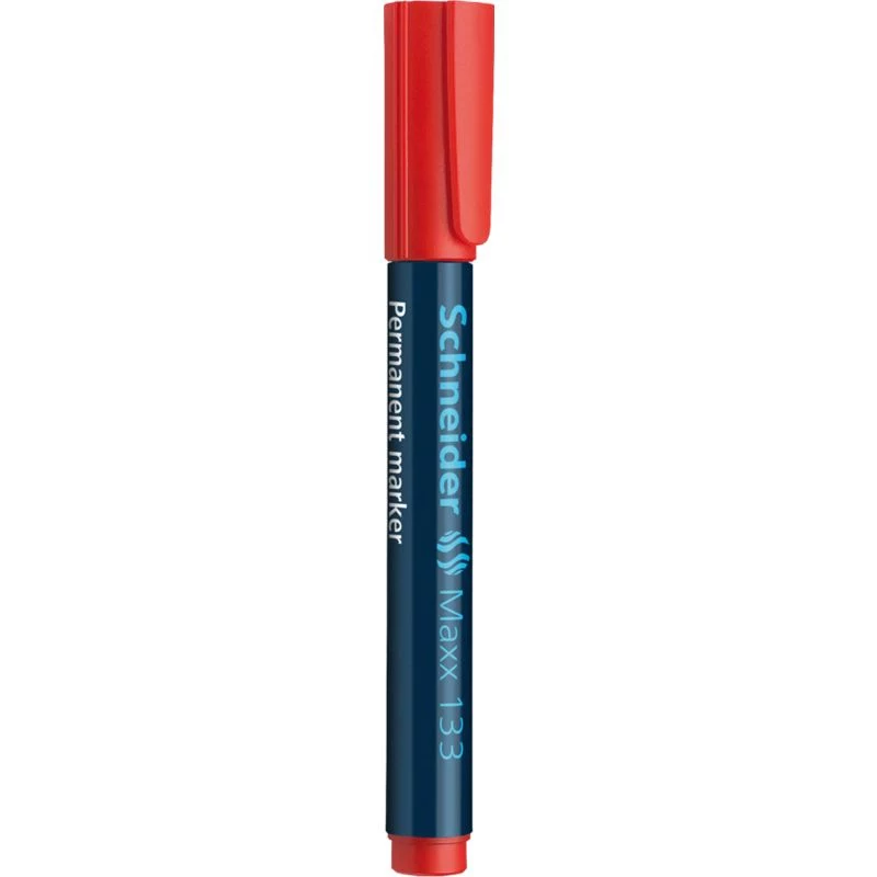 Schneider Maxx 133 punta a scalpello pennarello permanente rosso 113302