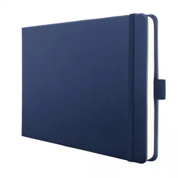 SIGEL Conceptum® quaderno A5 orizzontale bianco, copertina rigida blu scuro, 132 pagine (CO203)