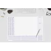SIGEL Lilac sottomano scrivania 2026-2028 bianco/lilla 30 fogli (H6355)